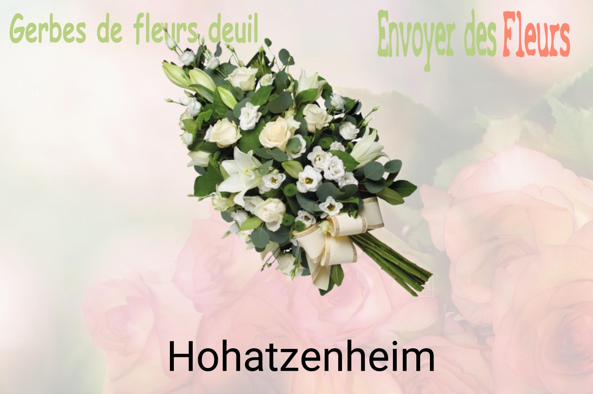Gerbe de fleurs de deuil livrée à Hohatzenheim